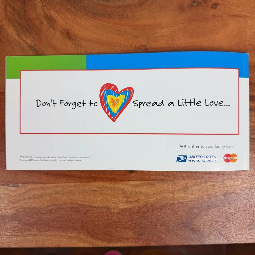 Spread‎ a Little Love Coloring Postcards Featuring Postage Stamp Art USPS